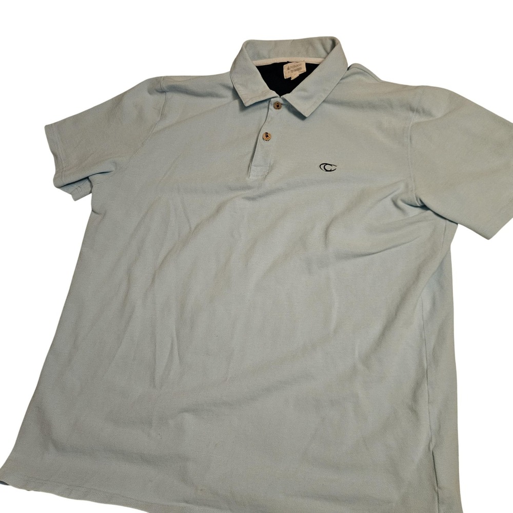 Ponant 727 Sailbags‎ Polo Shirt Mens 2XL Light Blue Nautical Embroidered Logo